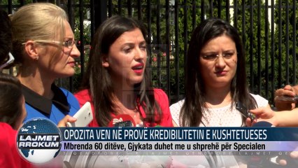 OPOZITA VEN NË PROVË KREDIBILITETIN E KUSHTETUESES