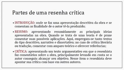 Aula - Resenha Crítica