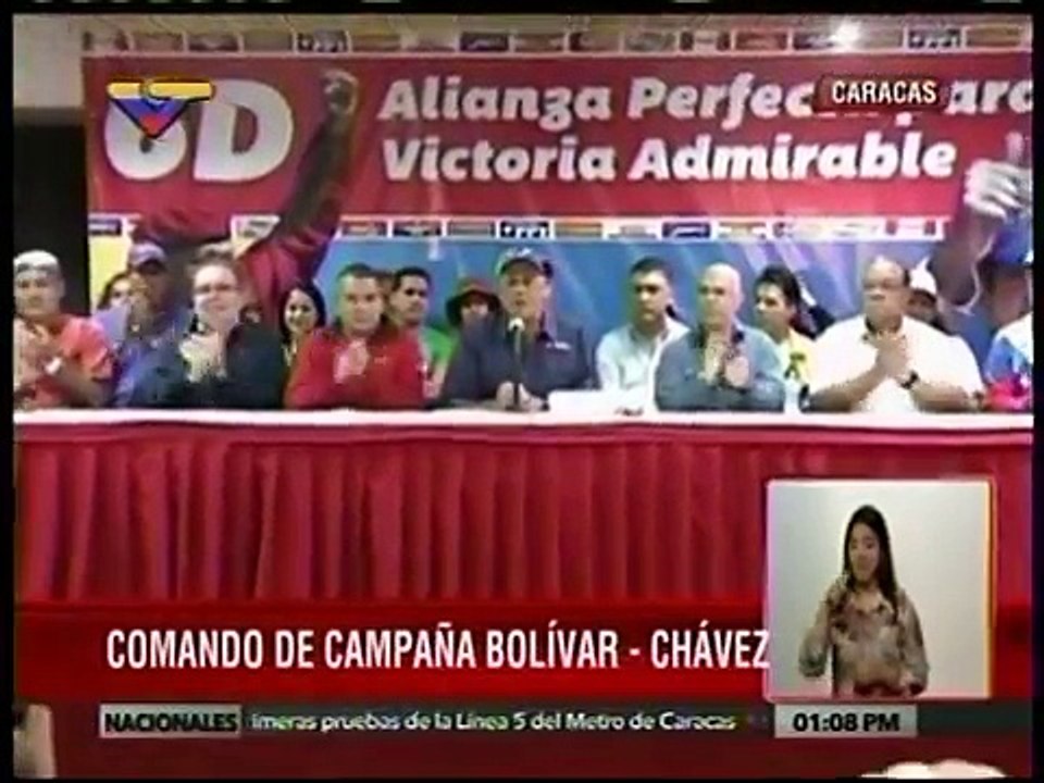 Jorge Rodríguez: "El pueblo no tiene la culpa de las peleas de la MUD"