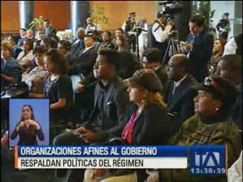 Organizaciones afines al Gobierno respaldan al régimen