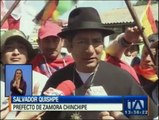 Marcha indígena partió de Machachi rumbo a Quito