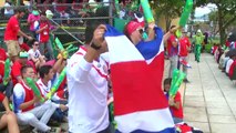 Costa Rica celebra el histórico triunfo ante Uruguay