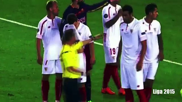 Lionel Messi Free Kick Goal - Barcelona vs Sevilla 4-4 UEFA Super cup 2015