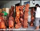 Balinese craftsmen wood carvings producers in Bali Indonesia
