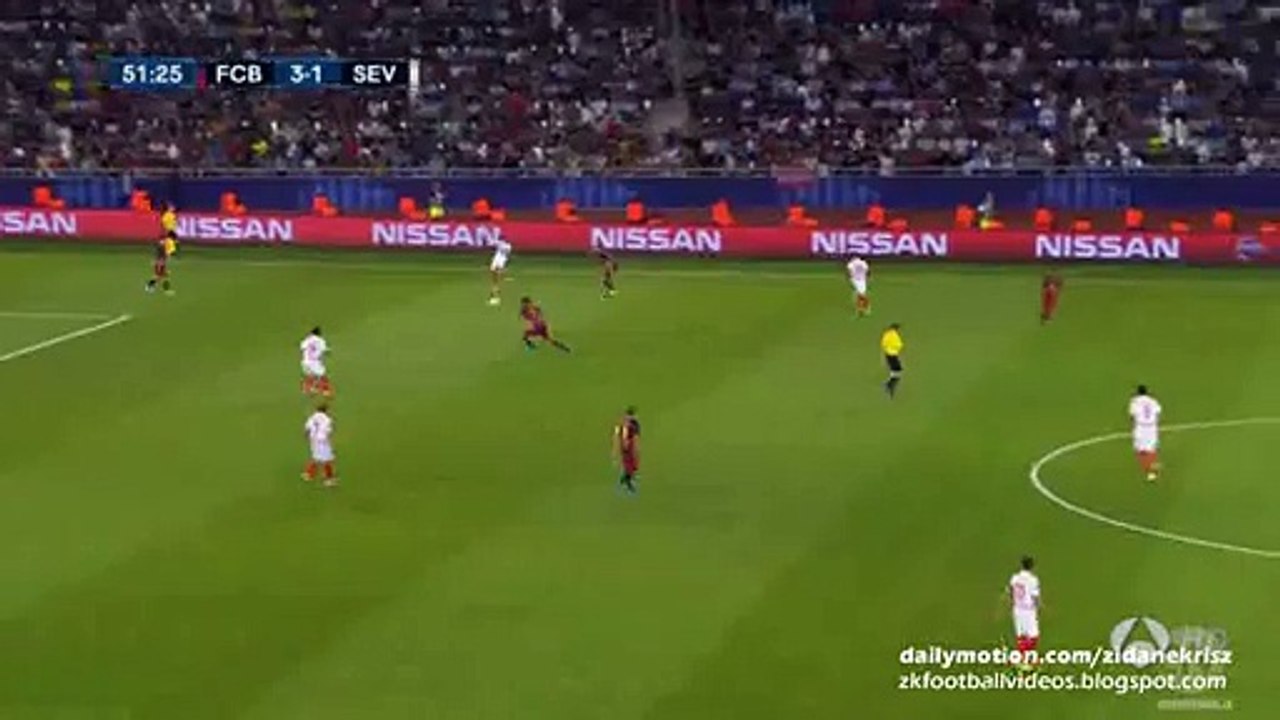 Luis Suárez Goal HD: 4-1 - FC Barcelona v. Sevilla - UEFA Super Cup 11.08.2015