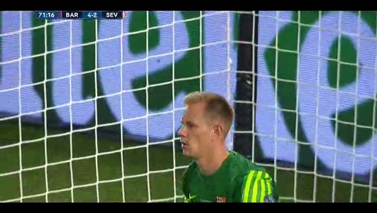 Goal Gameiro - Barcelona 4-3 Sevilla - 11-08-2015 UEFA Super Cup