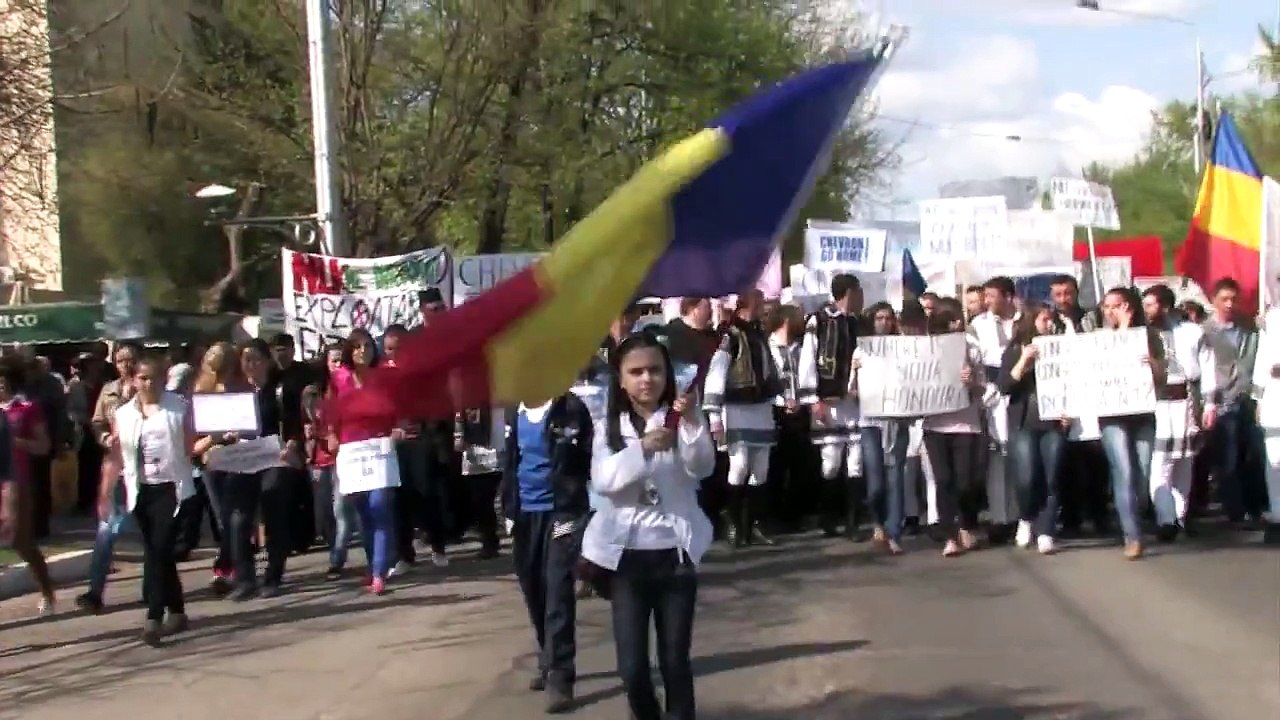 Miting si protest impotriva exploatarii gazelor de sist la Barlad 26 aprilie 2012