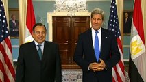 Secretary Kerry Delivers Remarks With Egyptian Foreign Minister Fahmy