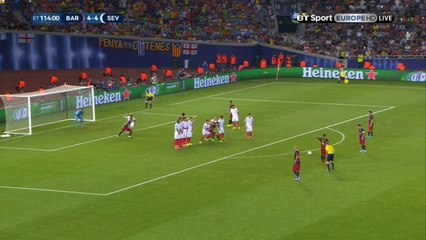 Pedro Goal Barcelona 5 - 4 Sevilla 11/08/2015 - UEFA Super Cup