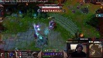 1v5 Rengar DOUBLE PENTA. Two pentas.. back to back. twitch.tv/avaail