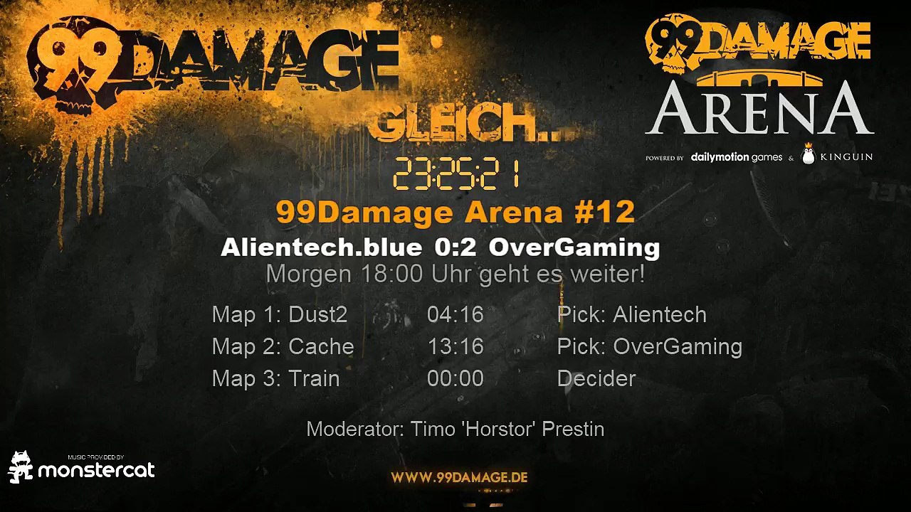99DAMAGE Arena #12 mit Horstor - German Stream (REPLAY) (2015-08-11 23:25:39 - 2015-08-11 23:26:12)