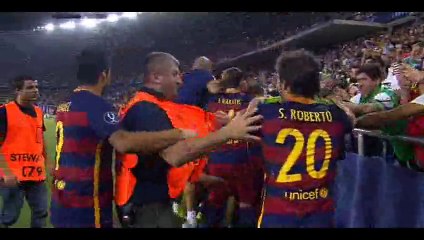 Goal Pedro - Barcelona 5-4 Sevilla - 11-08-2015 UEFA Super Cup