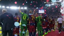 Iniesta Lifts up the Trophy Barcelona vs Sevilla 10_08_2015 - UEFA Super Cup