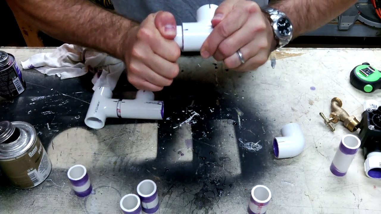 DIY How to build a sprinkler valve manifold