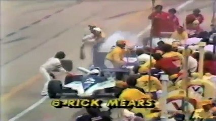 1981 Indy 500 - Rick Mears Pit Fire *Live*