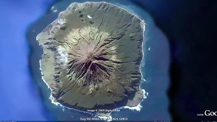 Mystery Face in the Volcano. Tristan da Cunha.