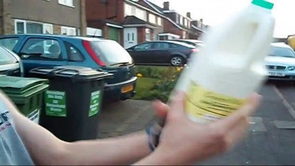 Kid does 2L Milk Challenge