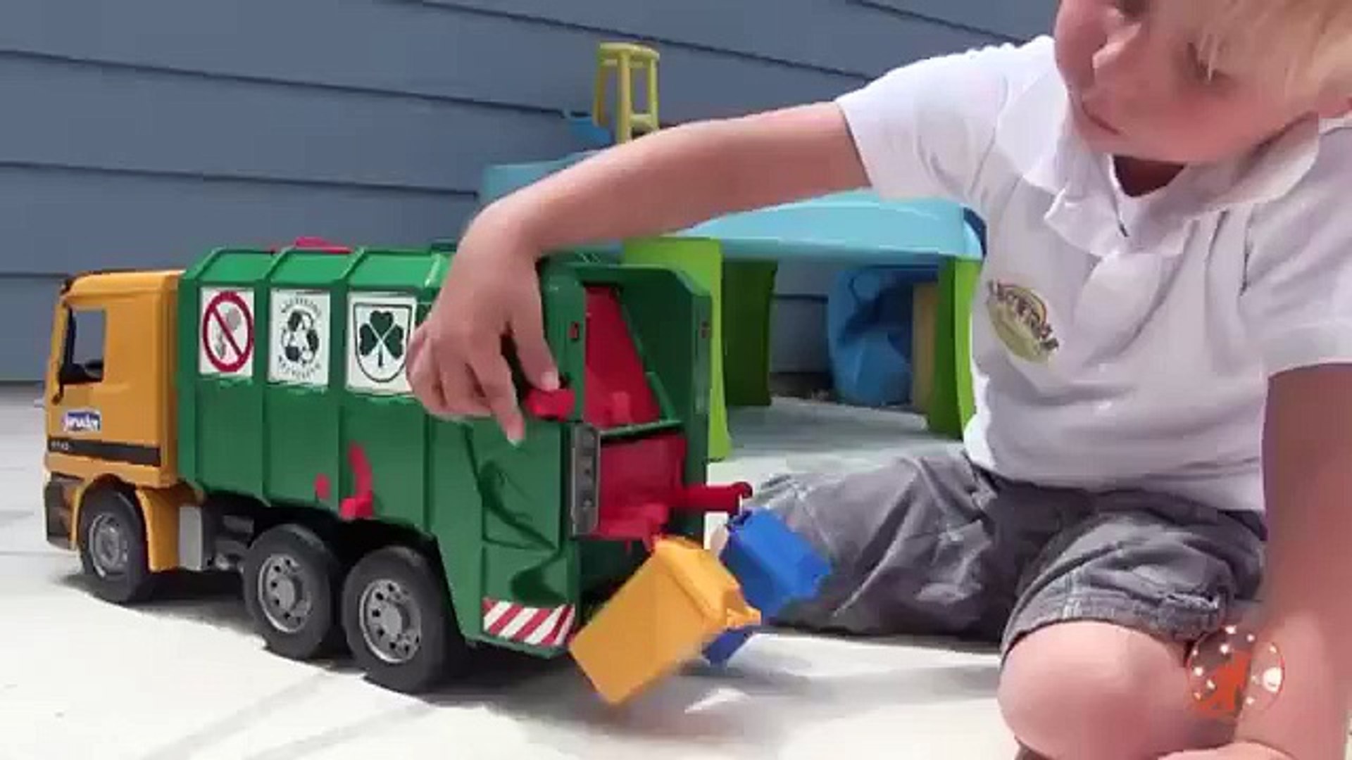 garbage truck toy videos