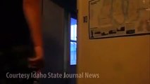 SHOCK MACHETE-SHOOTING VIDEO: Man Breaking Door with Machete, Shot Down by Homeowner