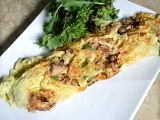 Sardines in tomato sauce omelet