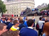 Scotland football fans chanting at lone Englishman Battle of Trafalgar Square not 14th August 2013