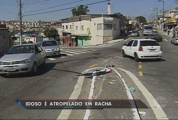 Idoso é atropelado durante racha em São Paulo