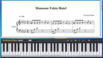 Free Monsoon - Durch den Monsun Piano Sheet Music Tutorial