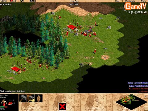 [GameTV.vn] AOE Viet - Trung | Assyrian: Dinosaur vs NhanTu (040712) Tran 1