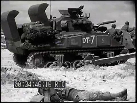 WW2: Troops Landing & Beachhead Activities, Normandy, France (1944)