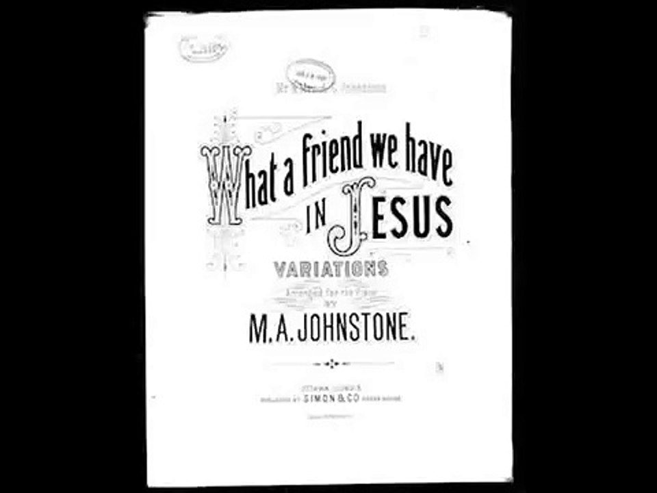 Old Southern Sacred Singers What A Friend We Have In Jesus