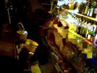 Steve flair behind the bar