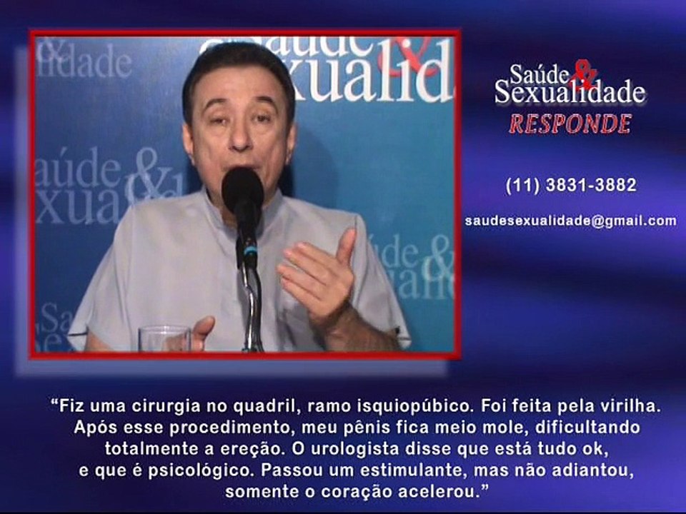 Saúde e Sexualidade Responde 65 – Cirurgia no quadril, pênis mole, urologista diz ser psicológico