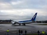 Boeing 787 ZA002 (N787EX) in ANA Colors performs rejected takeoff at KPAE (Paine Field, Everett, WA)