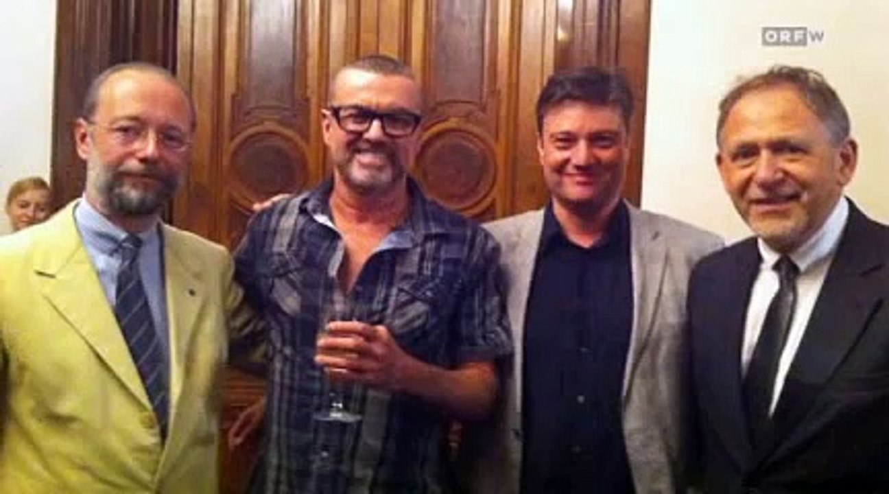 George Michael meets his doctors & stuff  from AKH hospital @ Ritz Carlton @ Vienna  06.09.12