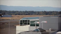 United States Air Force F-22 Raptor takeoff at Portland International Airport {PDX}