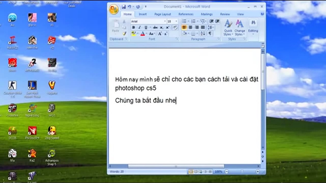 [Hướng dẫn cài đặt Photoshop CS5] - Photoshop [CS5] - Video [Photoshop] - Phần 1