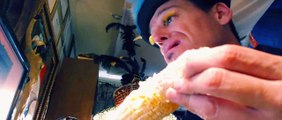 Tyler Lord Hamilton Munches on Corn on the Cob the Russian Way