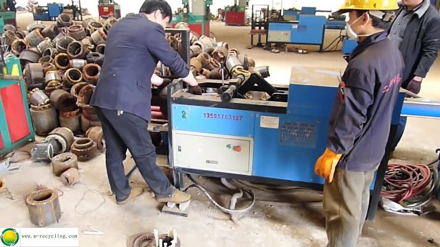 Scrapping Industrial Electric Motor machine -copper recycling