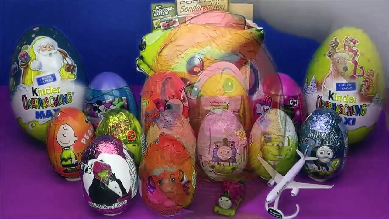 80 Surprise eggs, Маша и Медведь Kinder Surprise Mickey Mouse Disney Pixar Cars 2 Part 4