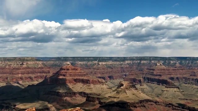 Time-lapse Video - Fast Moving Clouds Over Grand Canyon