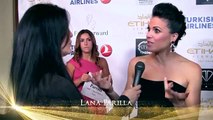 LANA PARRILLA 'ONCE UPON A TIME'  WITH FACE FORWARD GALA  & HOST JACKIE WATSON ON THE RED CARPET