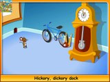 Hickory, dickory dock. Mother Goose English Nursery Rhymes. English Children nursery rhymes songs