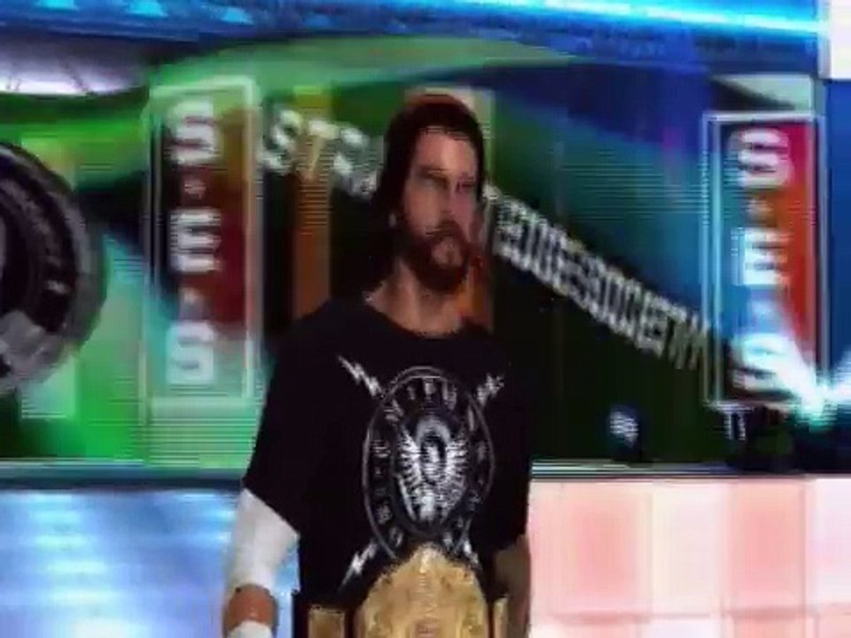 WWE SvR 2011 Road to WrestleMania Smackdown #1 (part 3) SD Champs crashing