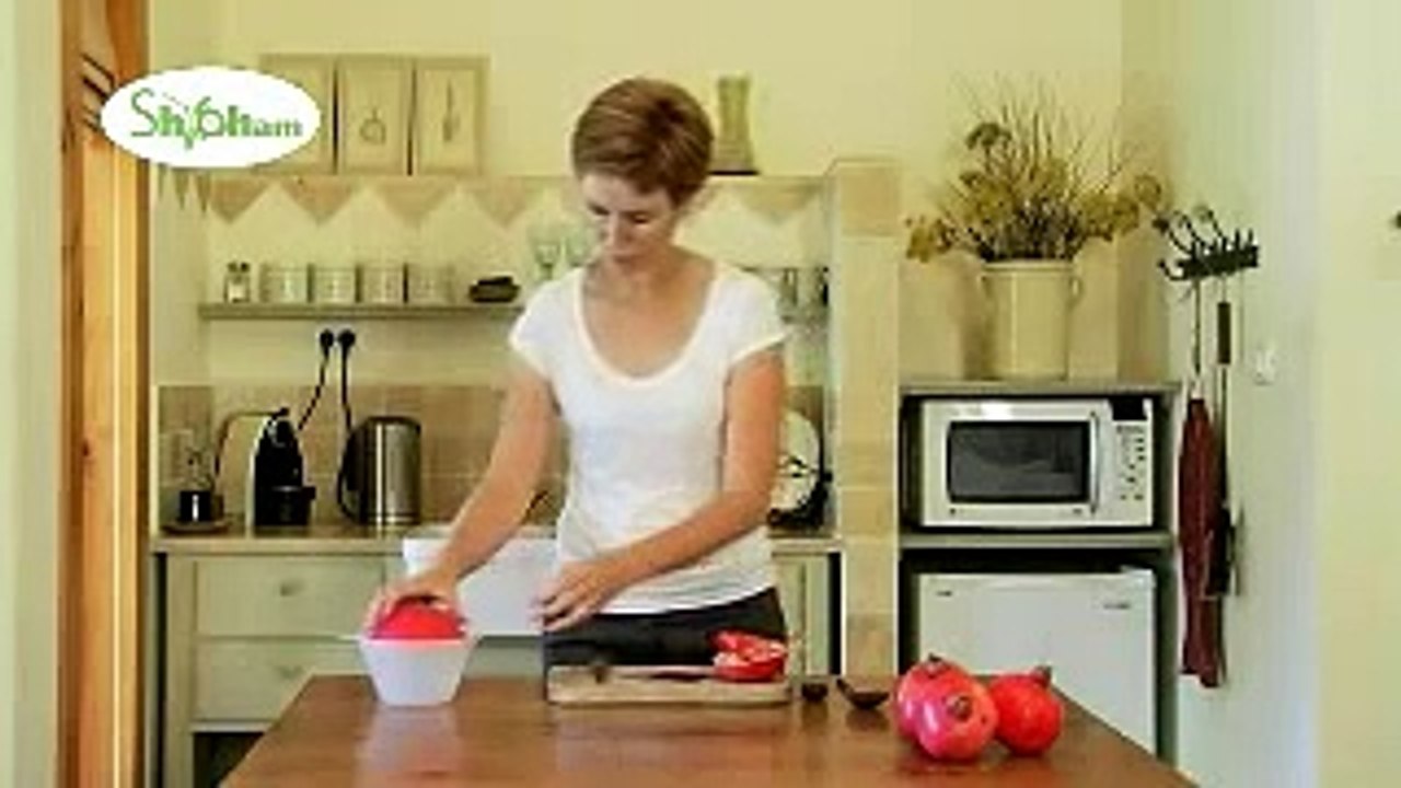 طرز دانه کردن انار سه سوته