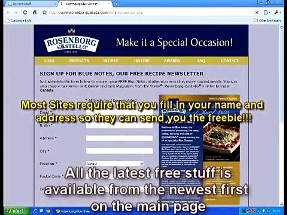 How to get Free Stuff, Freebies & Free Samples online