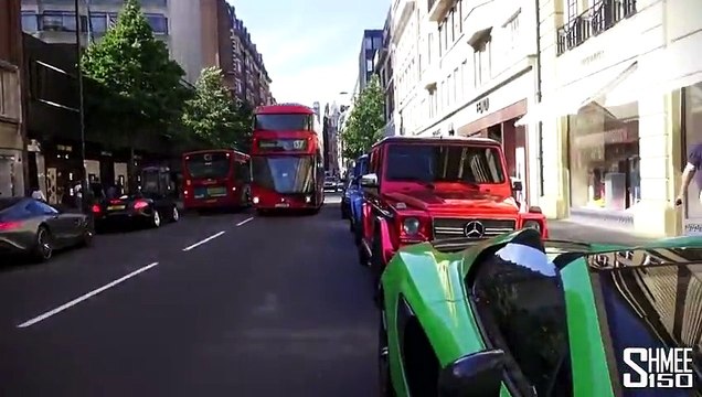 Bugatti Veyron x2, LaFerrari, 918 Spyder x2 - London Supercars