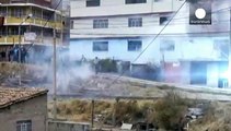 درگیری میان معدنچیان و پلیس در پرو یک کشته برجای گذاشت