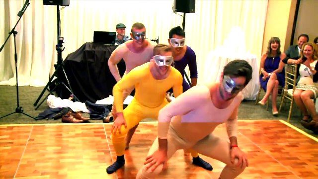 Great Sia Chandelier Wedding Dance by few NHL players! Devin Setoguchi, Kris Versteeg and Jason Demers