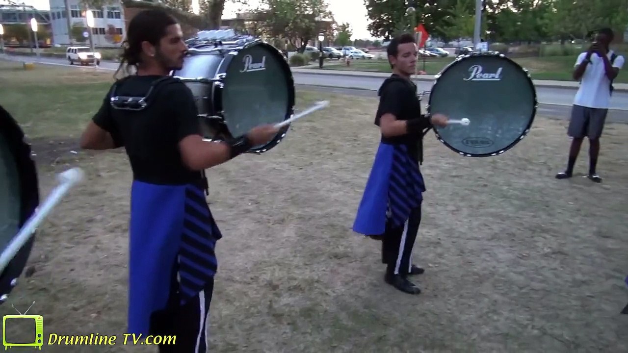 2012 Blue Devils Bass Line - DCI Semi-Finals 8-10-12 - Having Some Fun!