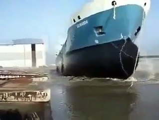 How ships are launched--by Funny Videos Collection